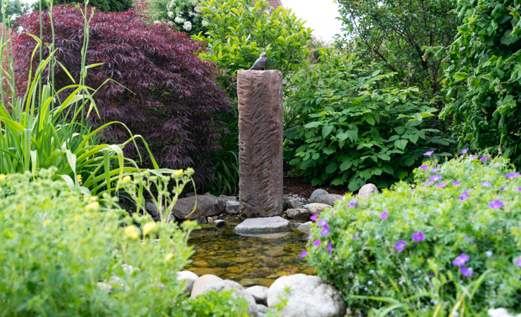 Schöner Garten im Landhotel Behre